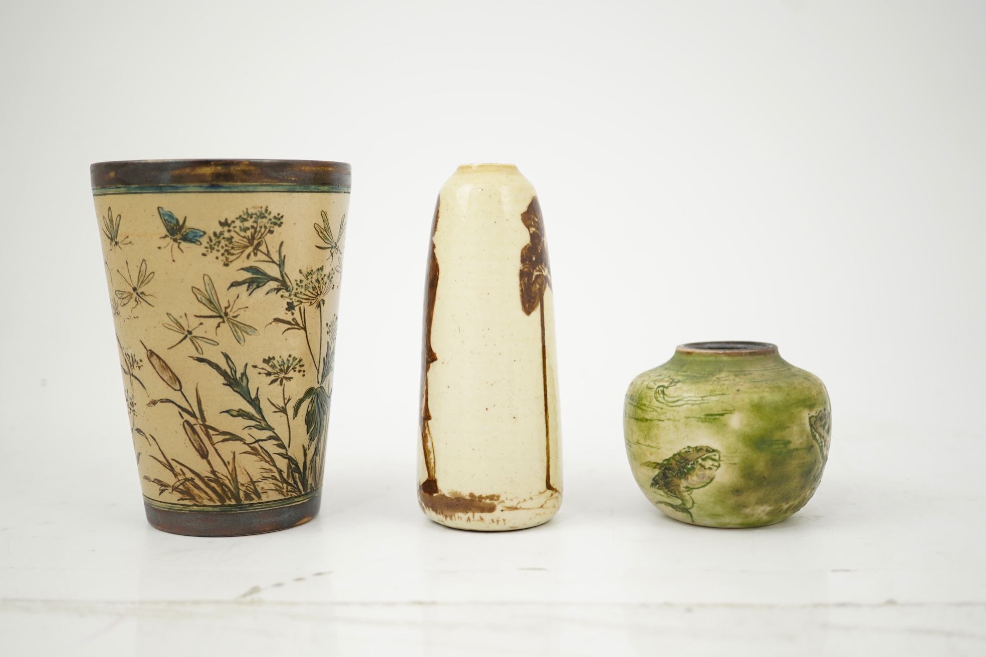 Martin Brothers: A group of three small wares